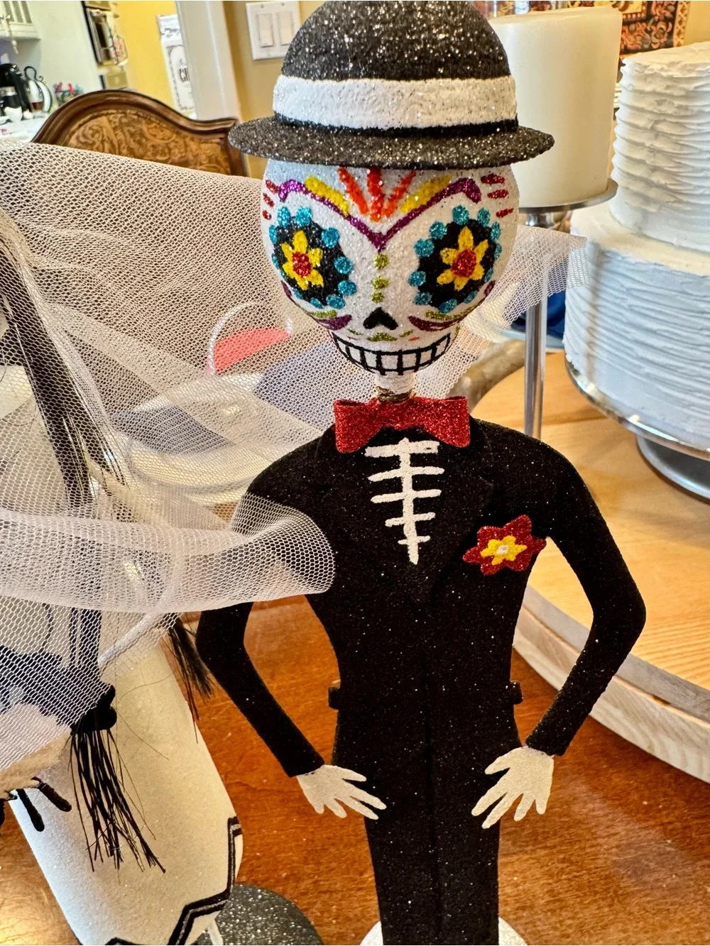 Bride & Groom Day of the Dead Figurine Set #DiaDeLosMuertos